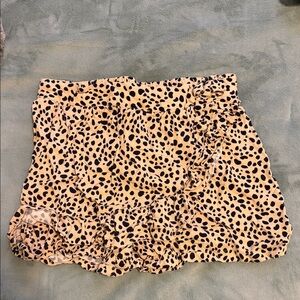 Crown & Ivy Animal Print Mini Skirt